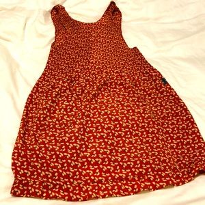 Korean accordion fabric dressy apron pinafore